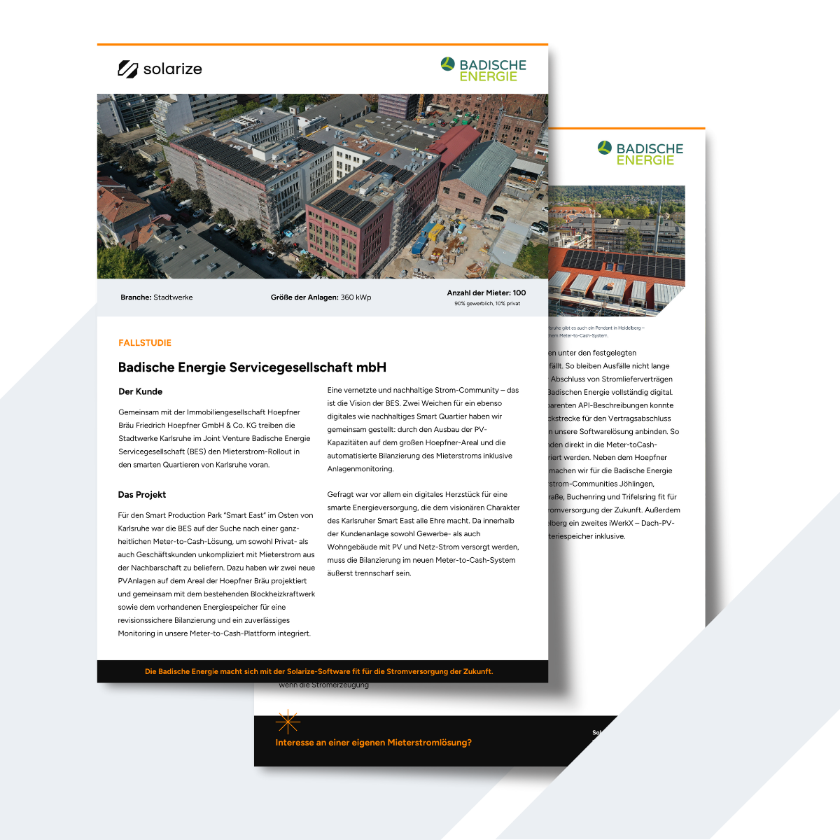 Mieterstrom im Quartier: Fallstudie Badische Energie Solarize