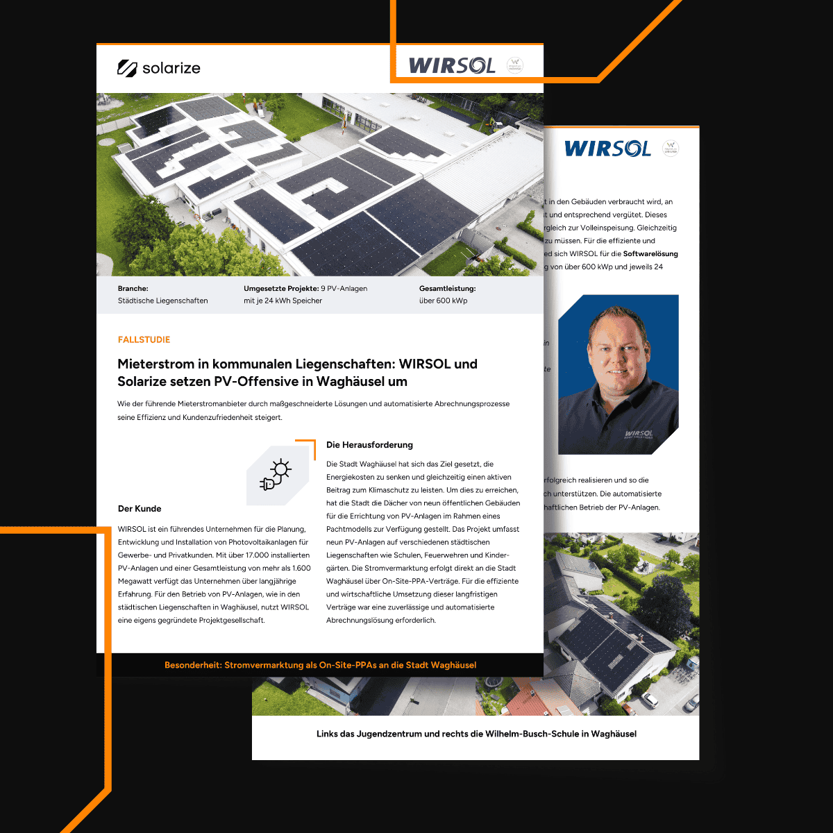 Entdecken Sie, wie WIRSOL gemeinsam mit Solarize die PV-Offensive durch Mieterstrom in kommunalen Liegenschaften in Waghäusel umsetzt!