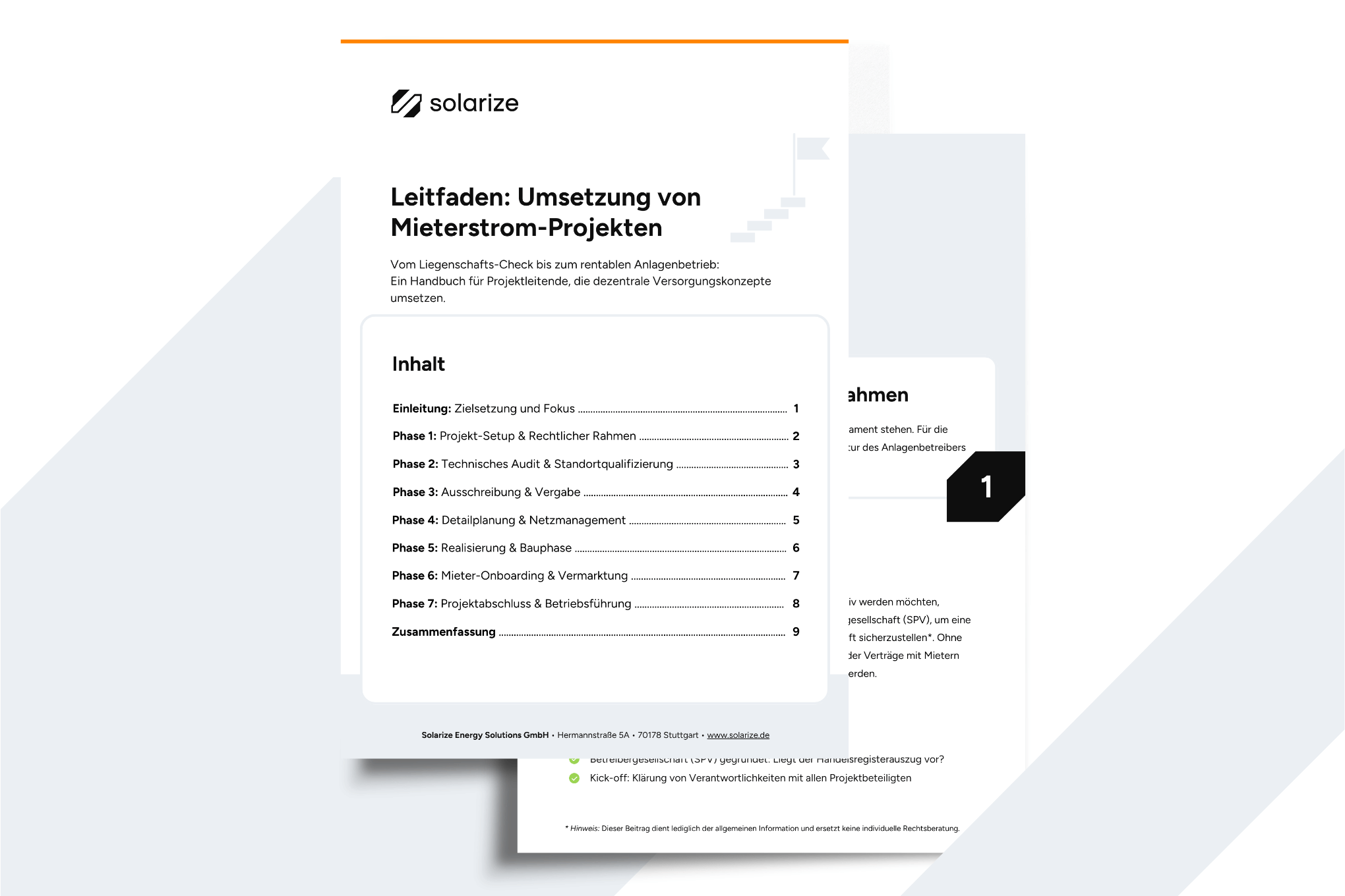 Leitfaden: Umsetzung von Mieterstrom-Projekten